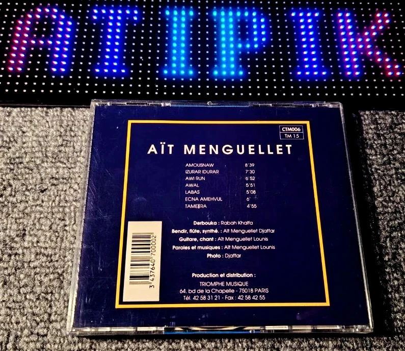 🎶 Aït Menguellet - Awal - CD Kabyle Raro - Triomphe Musique París 🌟🎸 – photo 2